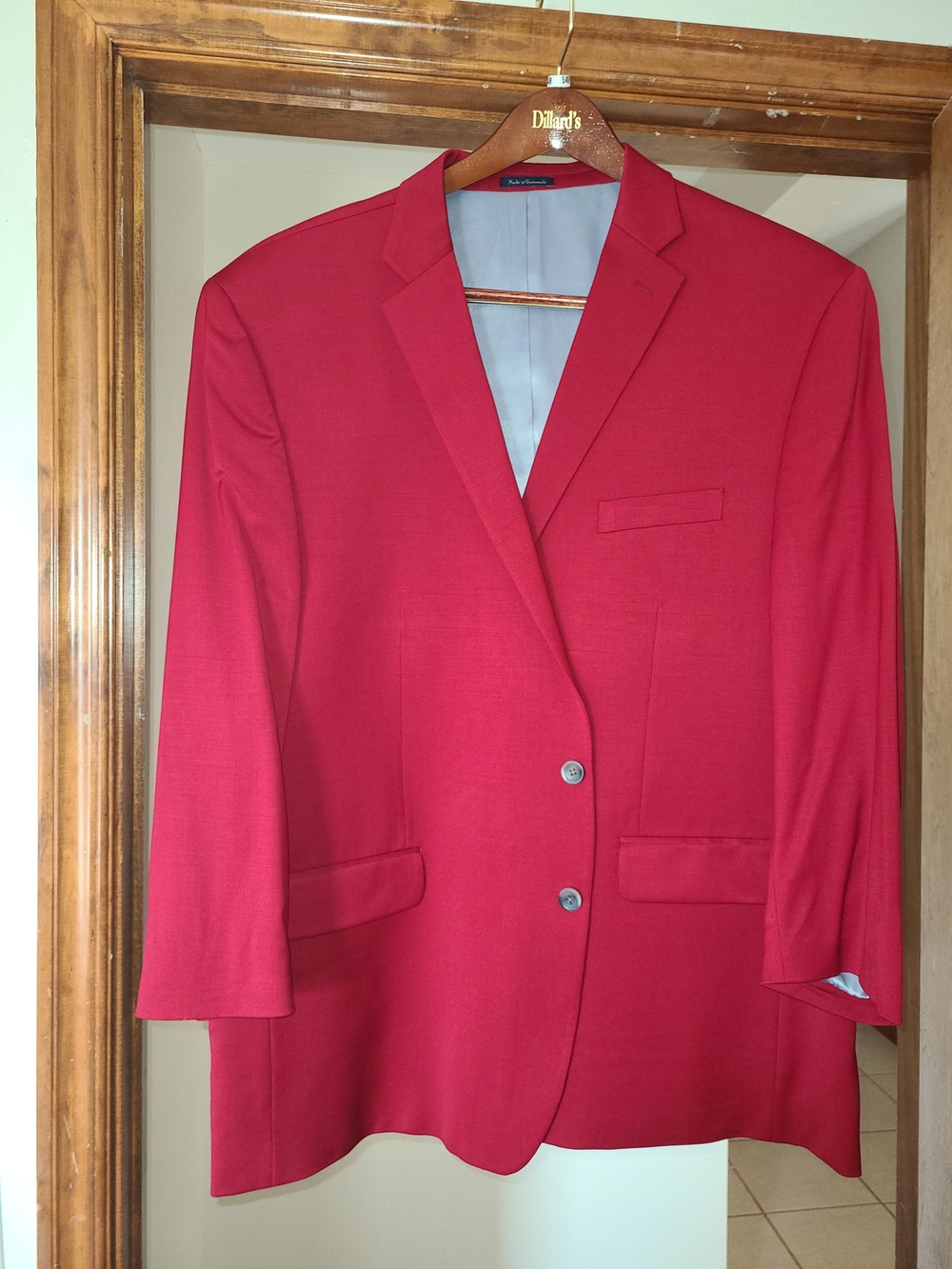 Turnberry Men's Red Blazer - Classic Single-Breasted Jacket - Picture 2 of 2